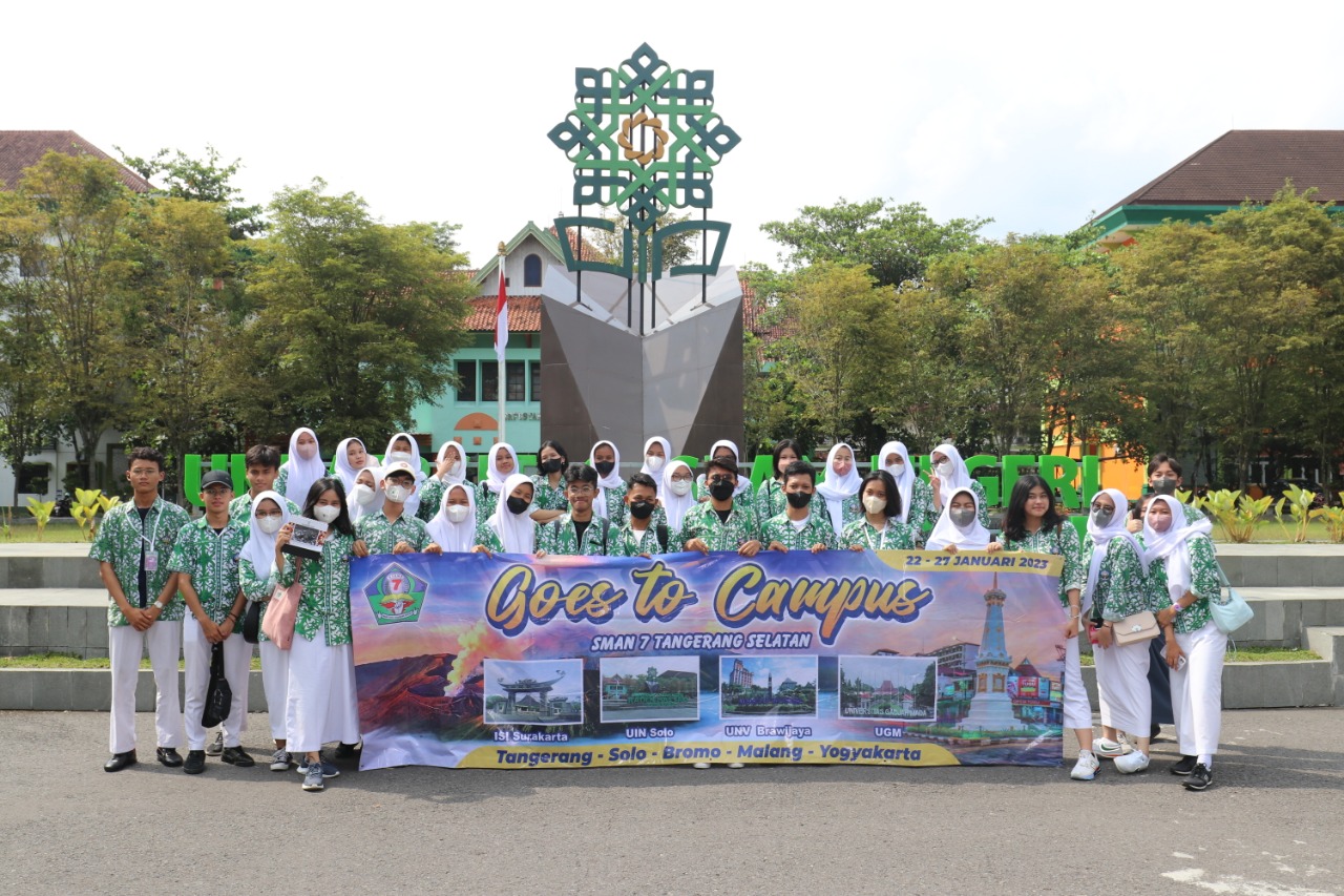 Study Campus, Ratusan Murid SMAN 7 Kota Tangerang Selatan Kunjungi UIN Raden Mas Said Surakarta