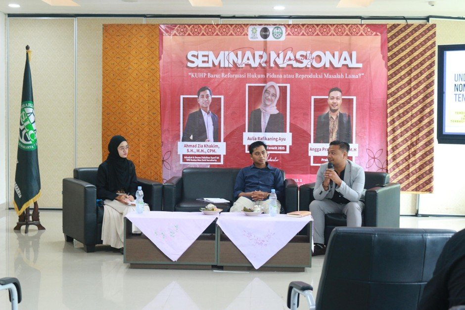 Sharia Law Community (SLC) Fakultas Syariah UIN Surakarta Hadirkan 2 Praktisinya Untuk KUHP Baru