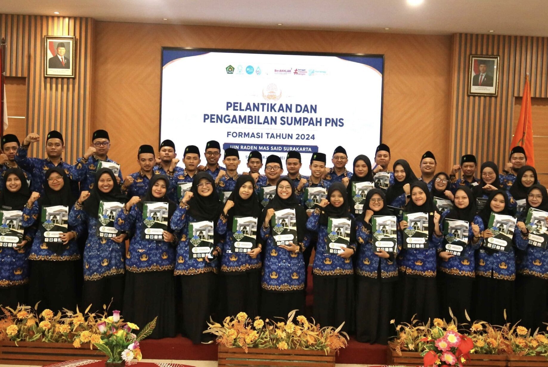 UIN Surakarta Hari Ini Melaksanakan Pengangkatan dan Pengambilan Sumpah Jabatan. Pesan Menteri: Disiplin Kerja, Hadir Awal Waktu