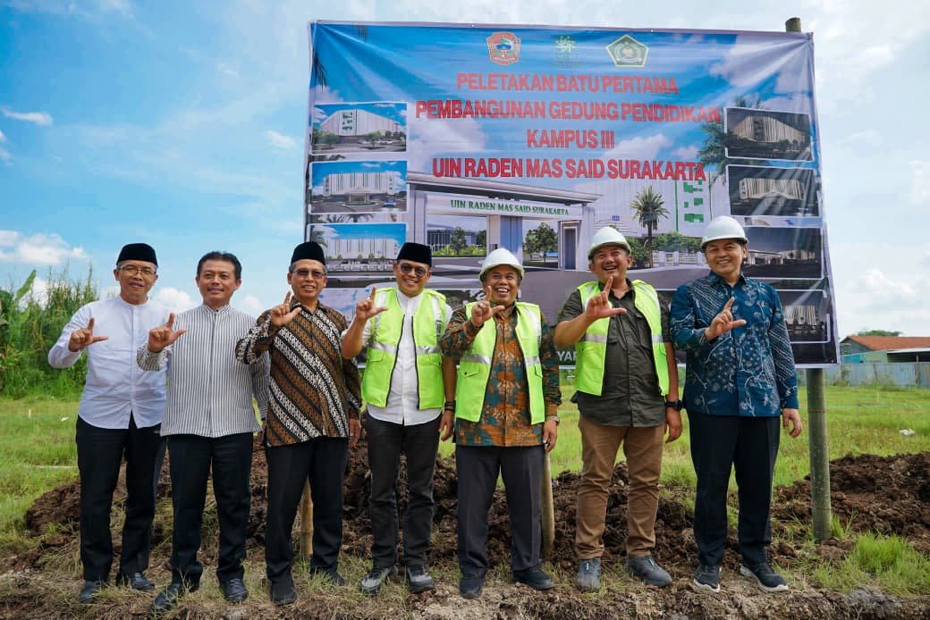 Peletakan Batu Pertama !!! Kabupaten Karanganyar jadi Titik Baru Pengembangan Kampus III UIN Surakarta