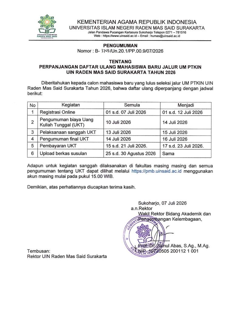 BUAT KAMU YANG JALUR UM-PTKIN MASIH ADA PERPANJANGAN WAKTU, YUUKKK, BURUAN REGISTRASI SEKARANG!!!